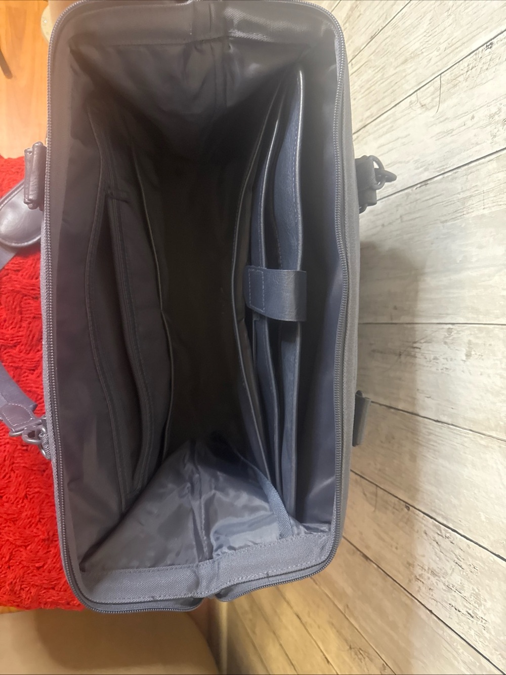 BÉIS The Weekender Bag Blue Travel Carry On Overnight Duffel W/ Shoulder Strap - Picture 9 of 11
